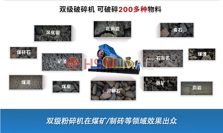  1000x1000型雙級煤矸石粉碎機(jī)時產(chǎn)量多少？多少錢